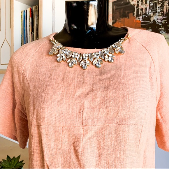 🍑 ANTHROPOLOGIE linen top w/ rhinestones - Picture 9 of 16